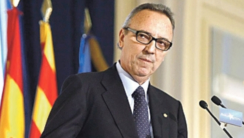 Joan Gaspart argumenta que “por respeto” a su cargo no desvelará a quién votará para presidir el club blaugrana. / EFE