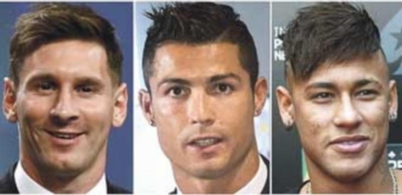 El ganador del trofeo entre Messi (izquierda)