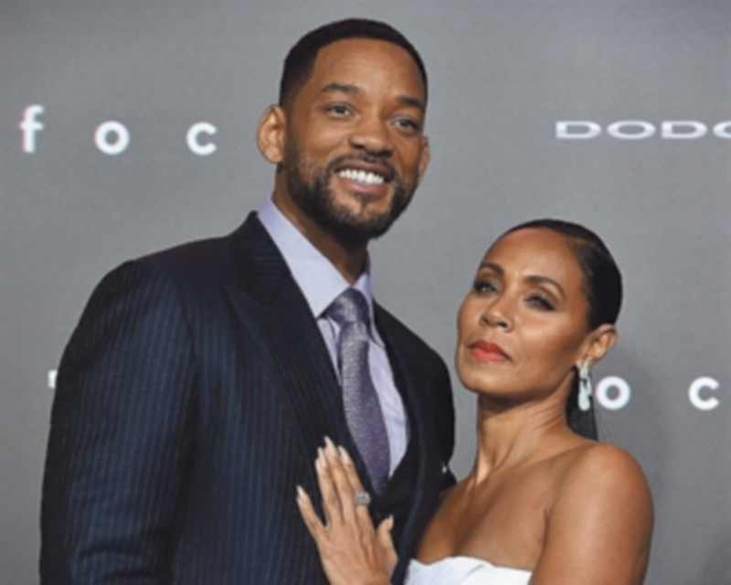El actor Will Smith junto a su esposa