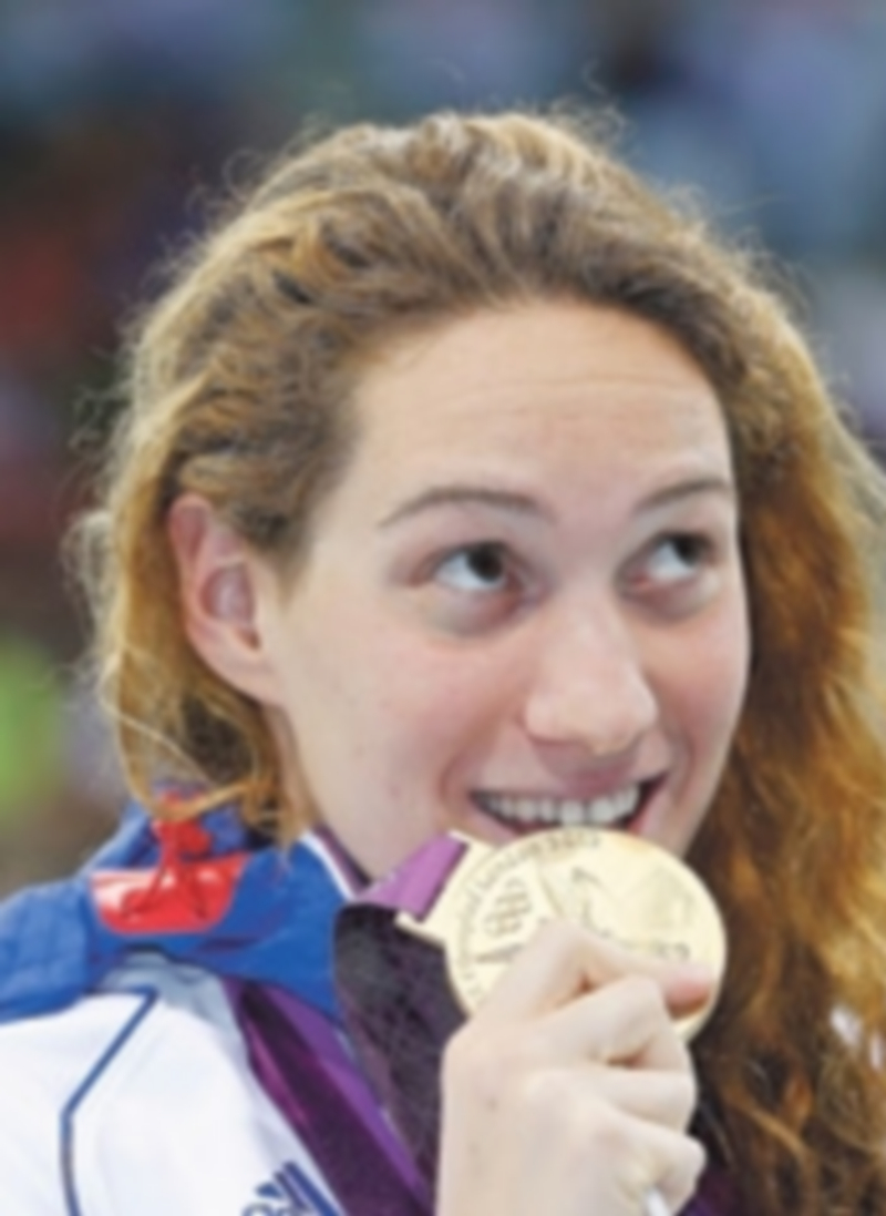 Muffat tras ganar el oro en los 400m estilo libre en los Juegos de Londres. / EFE