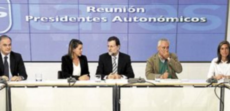 El líder de los ‘populares’ instó a sus ‘barones’ a ser súmamente austeros. / Efe.