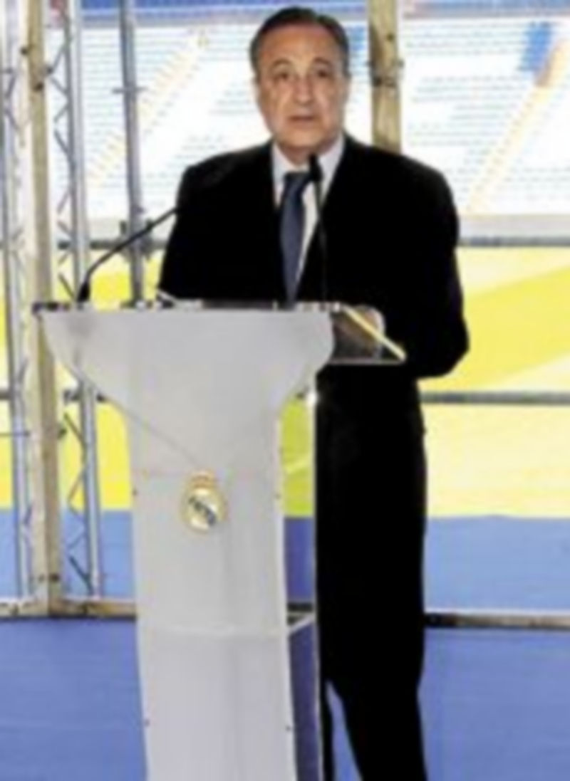 El presidente blanco ensalzó los valores del club. / Efe