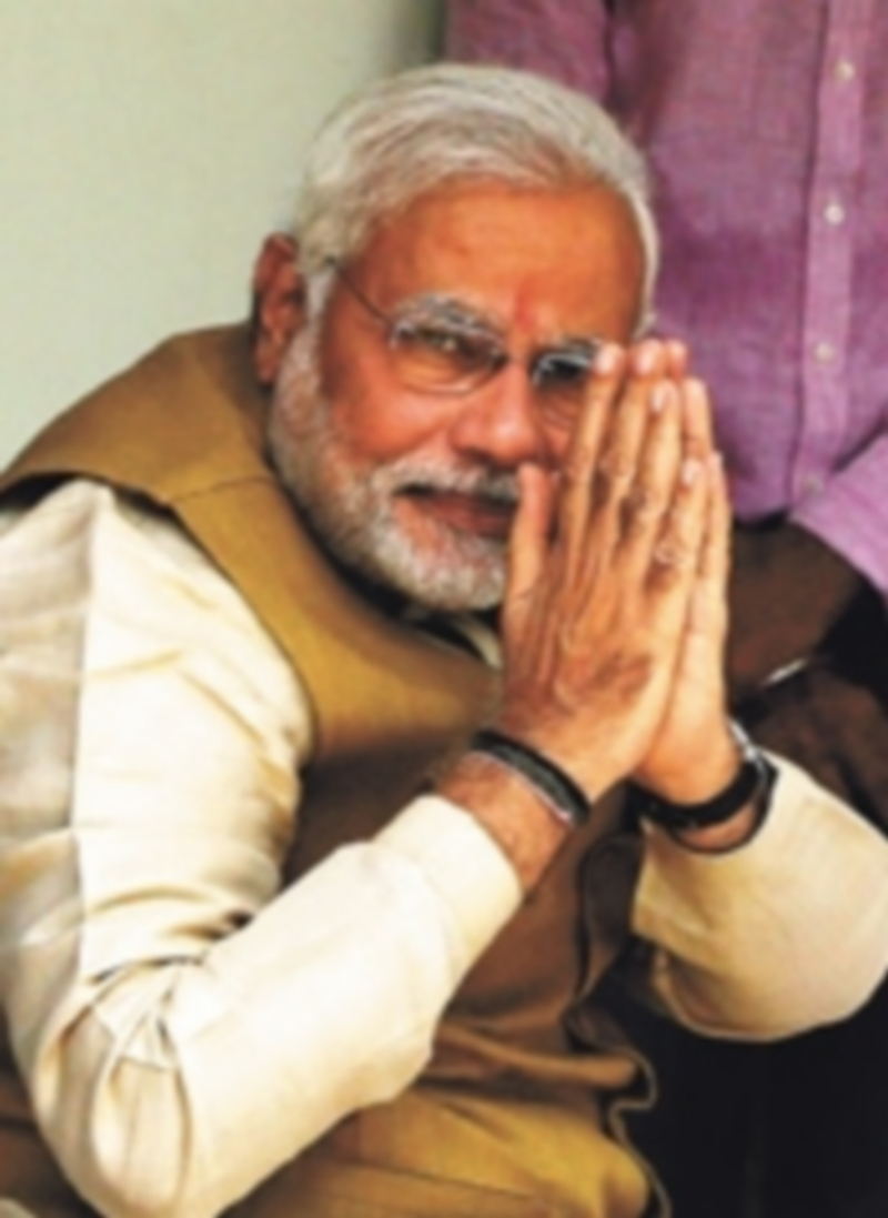 Narendra Modi celebró su victoria y auguró «buenos tiempos». / Reuters