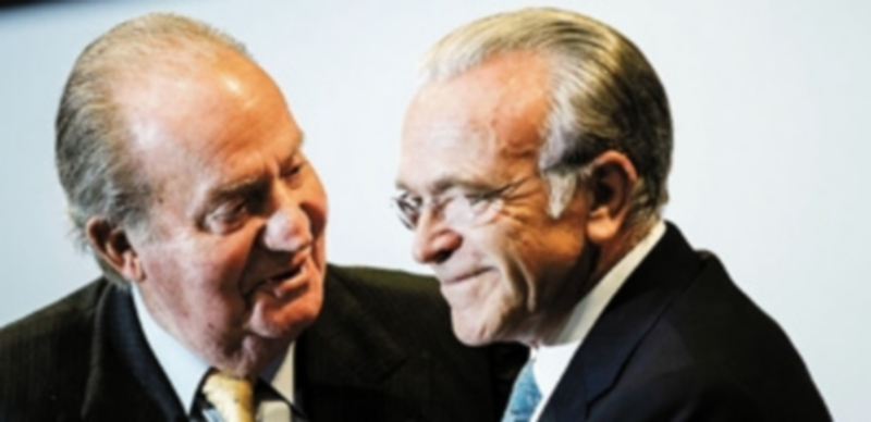 El Rey Don Juan Carlos junto al presidente de La Caixa