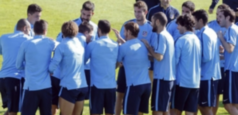Los jugadores del Atlético de Madrid