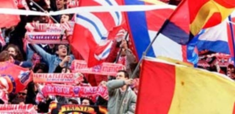 Aficionados radicales del Atlético de Madrid