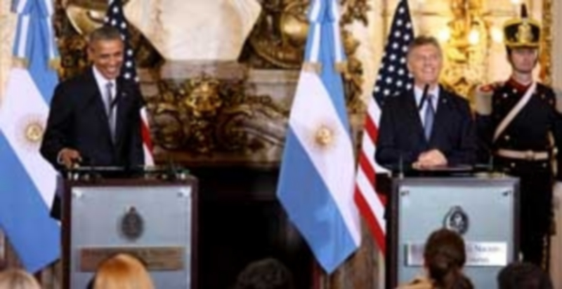 Obama fue recibido con todos los honores de Estado por el presidente de la República Argentina Mauricio Macri. / EFE