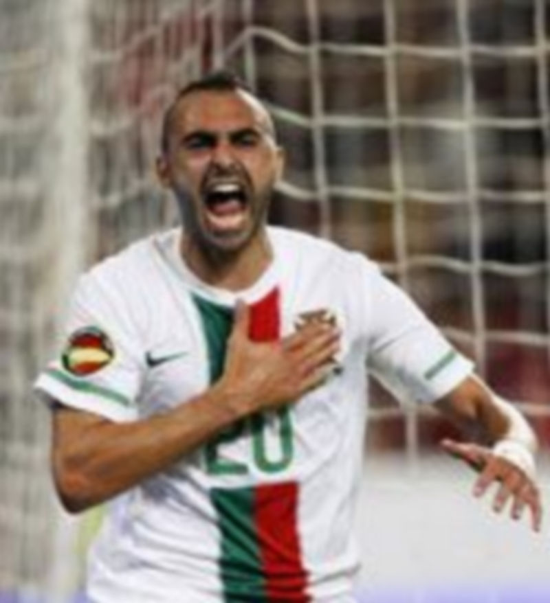 El portugués Martins festeja el primer tanto anotado ante la ‘roja’