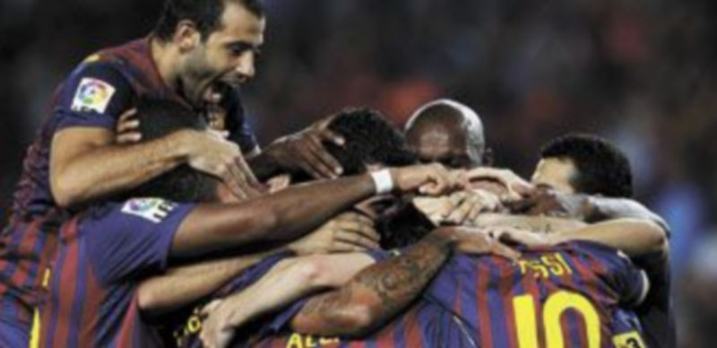 Los ‘culés’ deberán ser una piña para sacar adelante el complicado duelo ante los ‘lesones’. / REUTERS