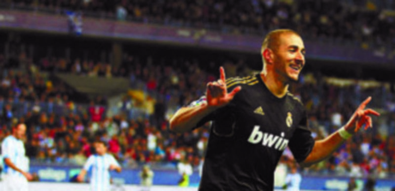 Benzema firmó el gol de la victoria ‘merengue’ en La Rosaleda. / Reuters.