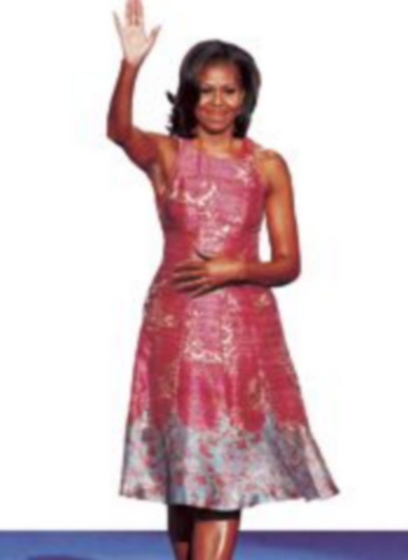 Michelle Obama durante su discurso en apoyo a la reelección de su marido. / Reuters