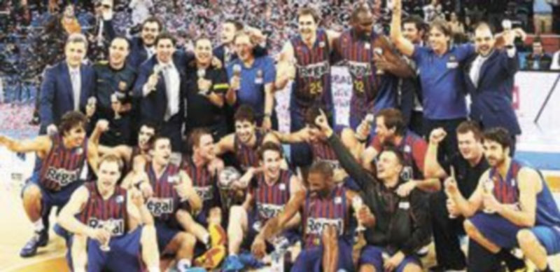El cuadro azulgrana logró en Vitoria su título número 23 e igualó al Real Madrid como máximo dominador de la competición copera. / ACB