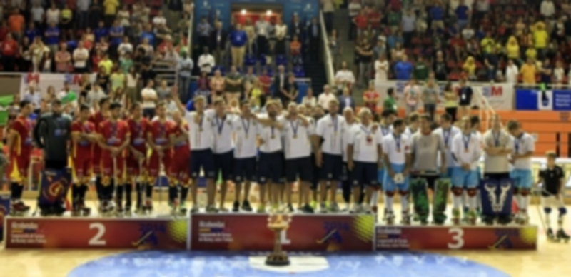 La selección italiana festeja el campeonato de Europa conseguido en Alcobendas / Efe