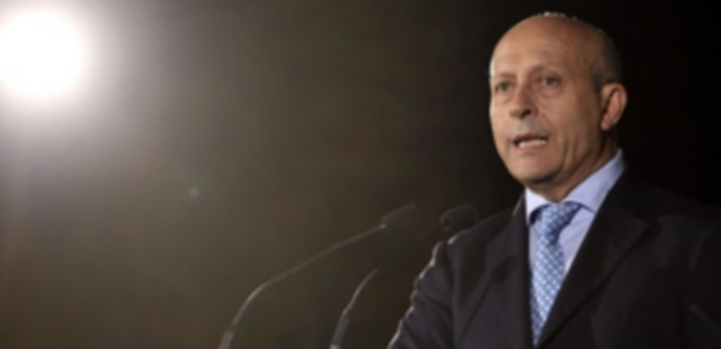 José Ignacio Wert en un acto en el Museo donostiarra de San Telmo