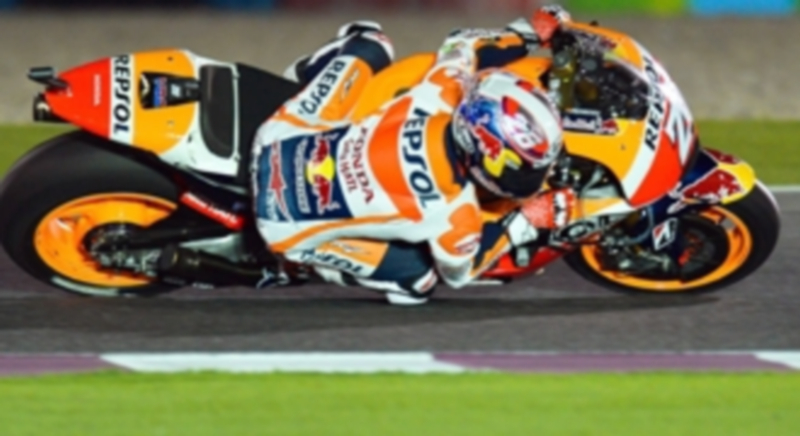Dani Pedrosa durante la carrera del Gran Premio de Catar