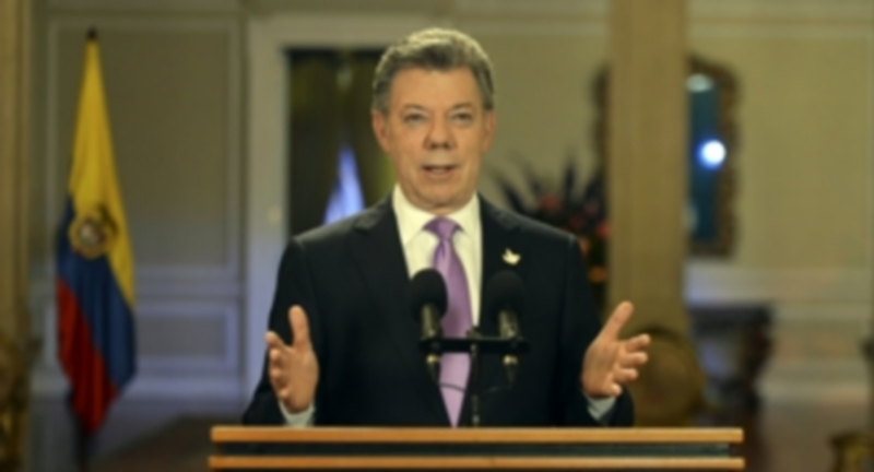 El presidente colombiano