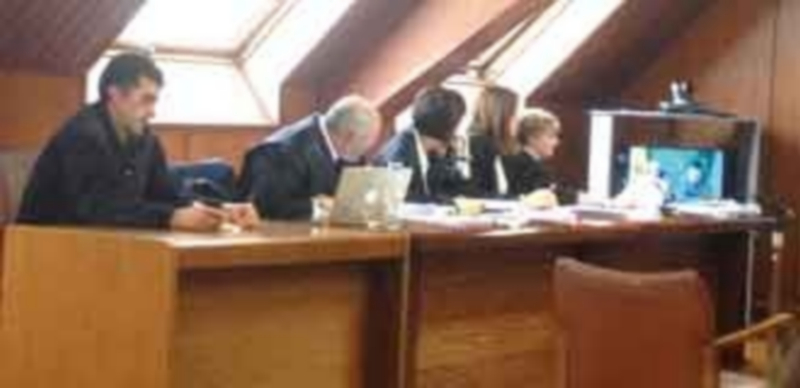 Sala de la Audiencia Provincial de Cantabria durante el juicio en febrero. / E.P.