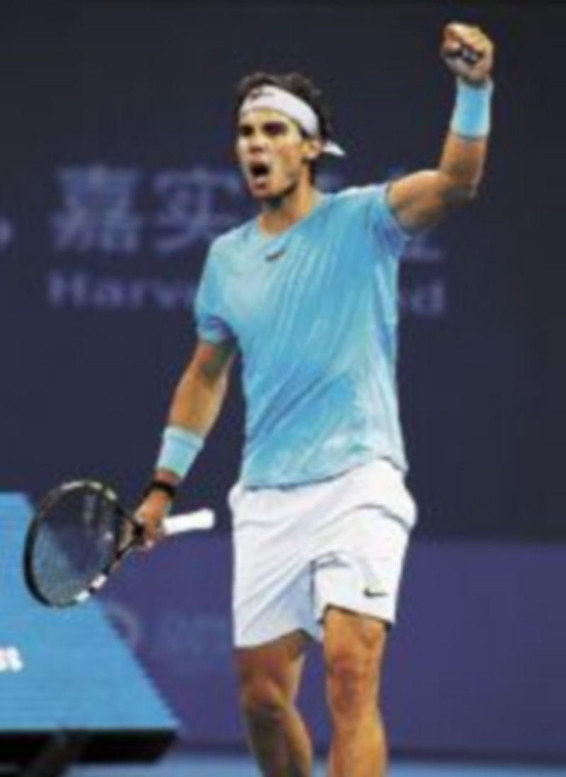 El tenista manacorí pasó cierto apuros en el partido de ayer. / Reuters