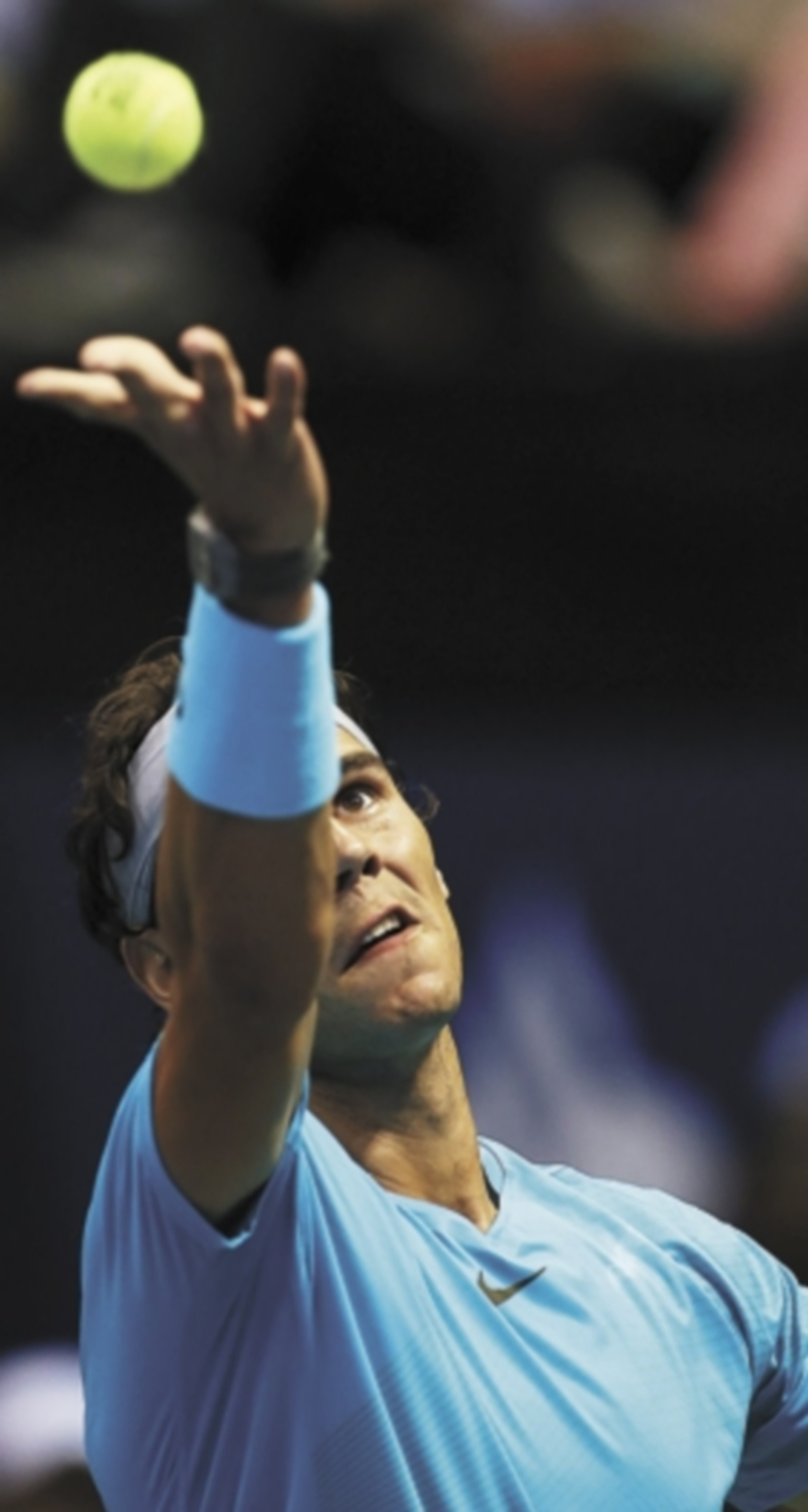 El número uno del mundo volverá a jugar hoy contra Nalbandián. / Efe