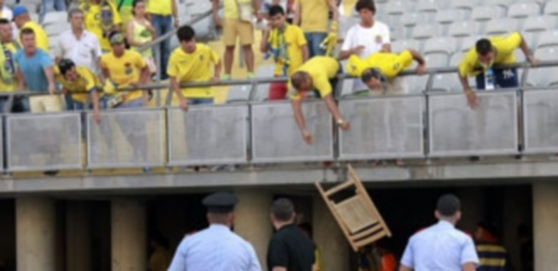 Incidentes entre aficionados de Las Palmas