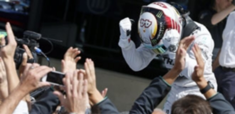 Lewis Hamilton eufórico