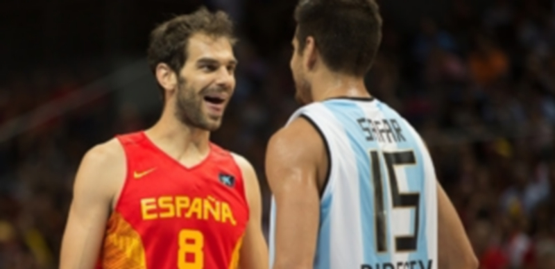 Calderón en el partido disputado ante Argentina. / EP