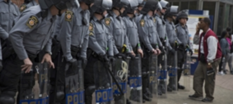 La muerte de Gray desencadenó una oleada de protestas en Baltimore que el día de su funeral desembocaron en graves disturbios por toda la ciudad. / Efe