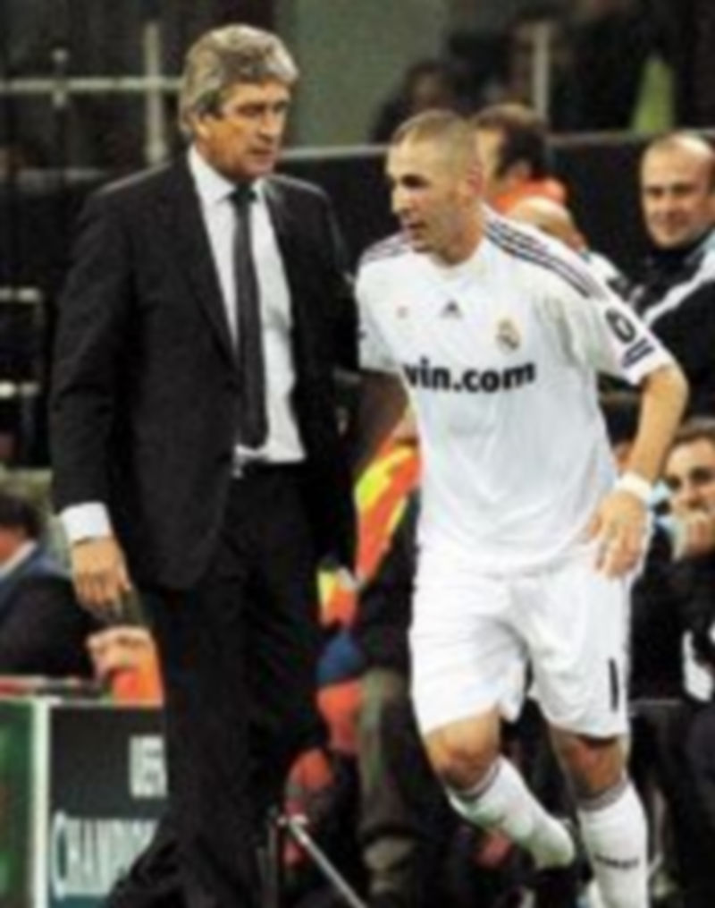 Pellegrini confiará la punta de ataque al francés Karim Benzema. / Efe