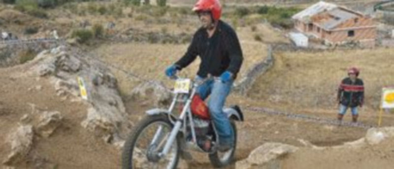 Uno de los pilotos de la primera edición de los Dos Días de Trial Clásicas de Los Ángeles de San Rafael