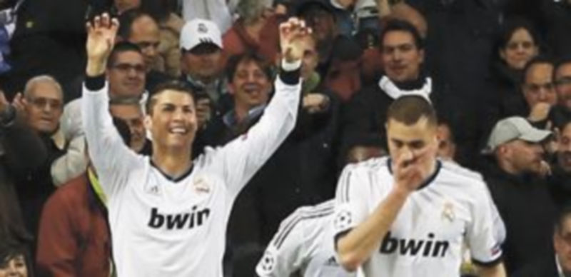 Cristiano Ronaldo festeja el primer tanto del conjunto ‘merengue’. / Juan Medina (Reuters)