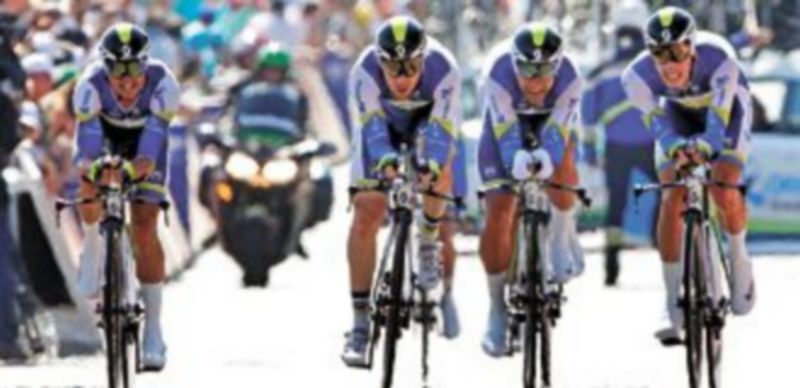 El conjunto oceánico firmó el mejor crono por delante del Omega Pharma y el Sky. / J.P. Pelissier (Reuters)