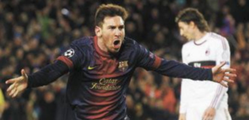 Messi fue el artífice de la victoria azulgrana al anotar los dos primeros goles antes del descanso. / Albert Gea (Reuters)