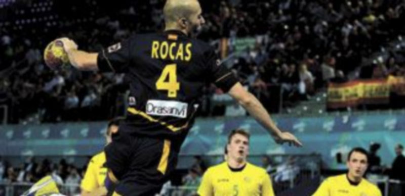 El extremo Albert Rocas fue el máximo anotador con nueve goles. / J. Soriano (AFP)
