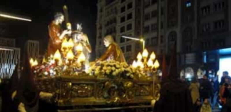 Procesión de Semana Santa en Zaragoza