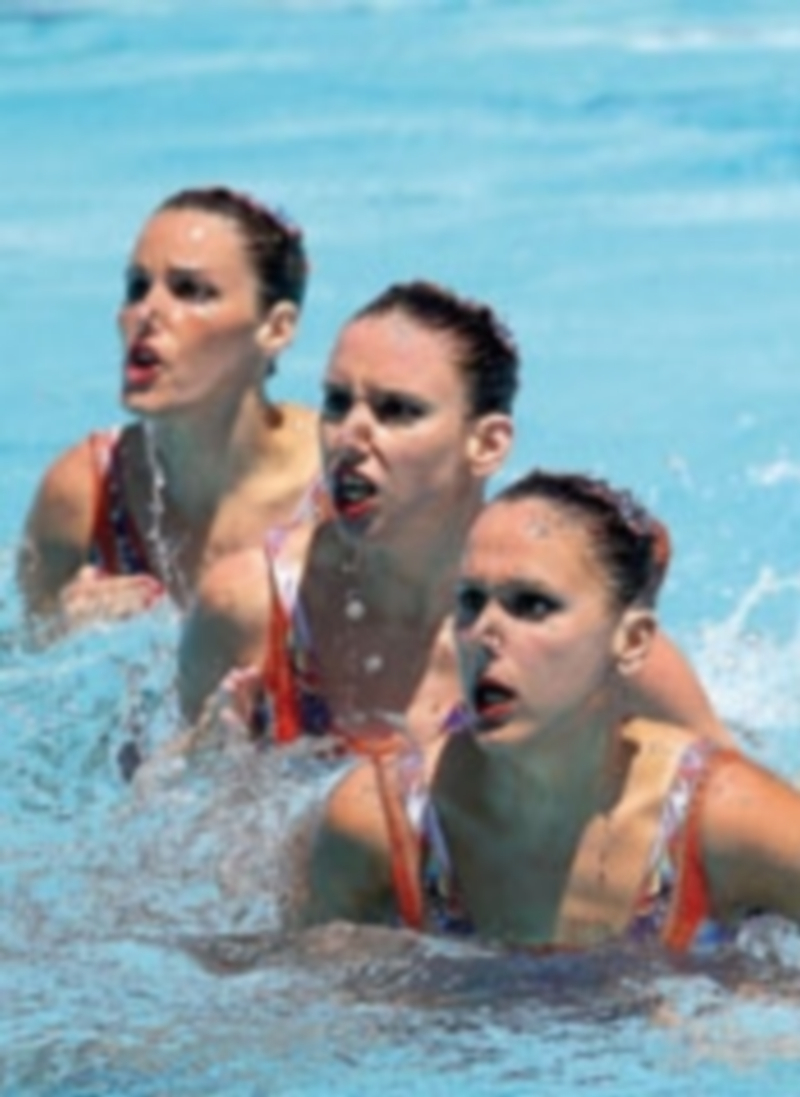 El actual equipo español de natación sincronizada
