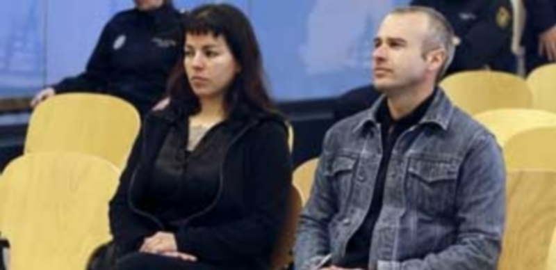 Mónica Caballero y Francisco Solar durante el juicio en la Audiencia Nacional. / Efe