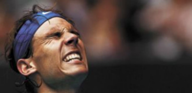 Nadal se mostró muy seguro con el saque