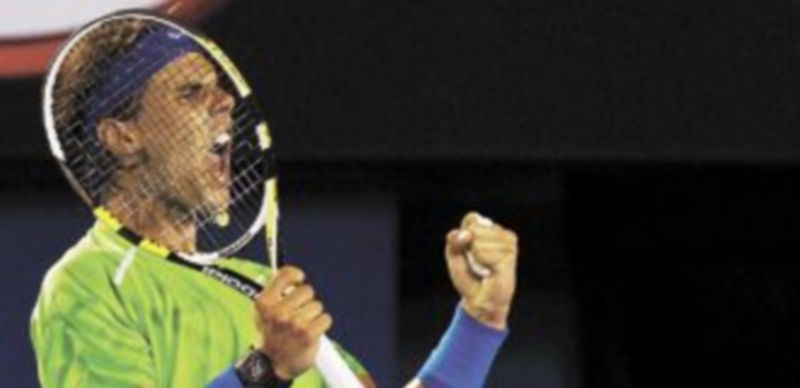 El mallorquín trabajó muy duro para apear al checo en un encuentro que duró casi cuatro horas. / Reuters.