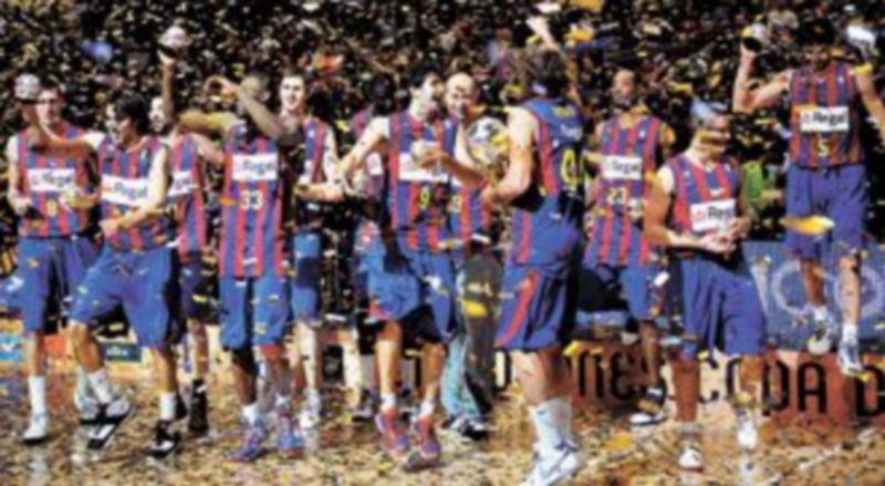 Los jugadores del Barcelona