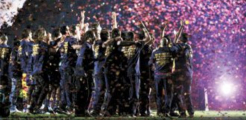 Los buenos números del Real Madrid han obligado al Barça a emplearse a fondo para poder celebrar el título liguero. /EFE