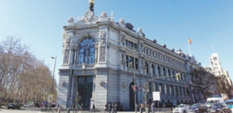 Imagen de archivo de la fachada principal del Banco de España en la ciudad de Madrid. / Europa Press