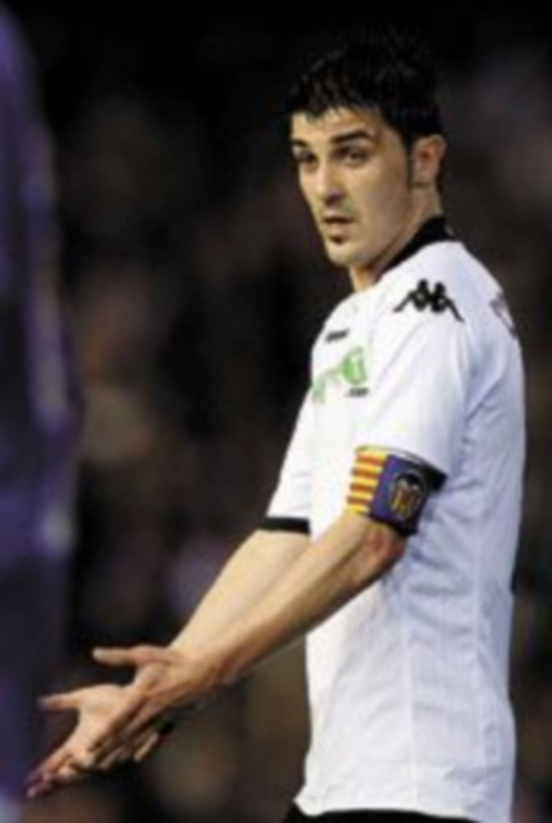 El delantero David Villa no ha visto puerta desde el pasado mes de diciembre. / Efe