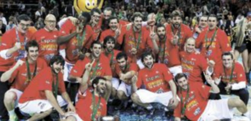 El combinado que dirige Sergio Scariolo conquistó la medalla de oro en el torneo continental. / Efe.