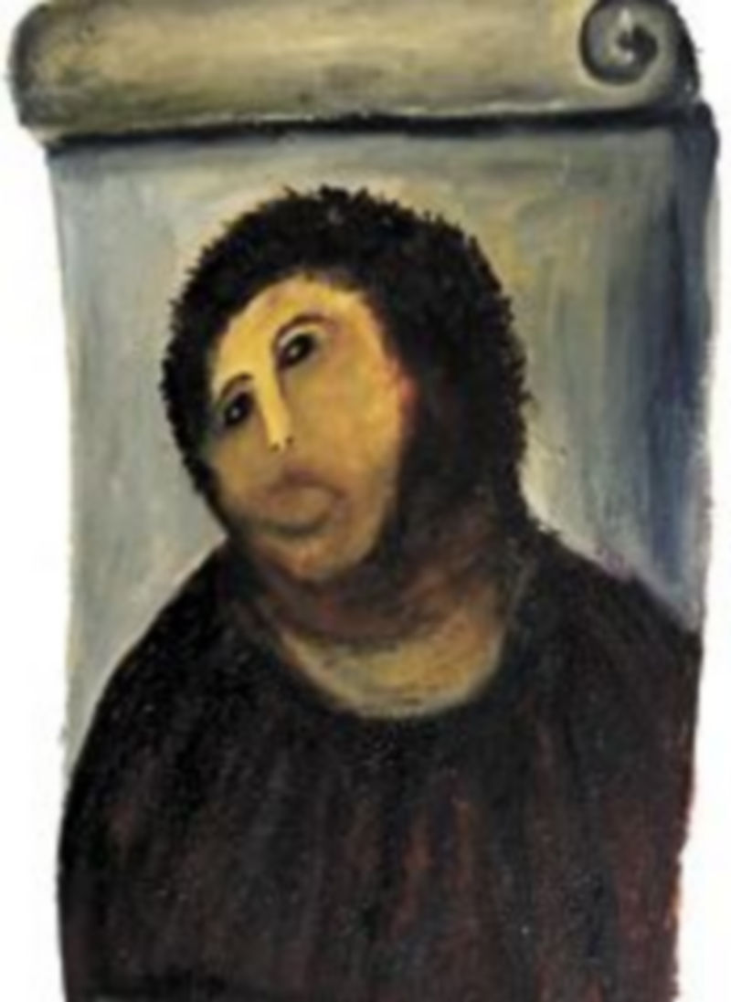 El ‘ecce homo’ ENSEÑA LAS VERGÜENZAS 1 La ‘restauración’ de Borja ha hecho mundialmente famoso al pueblo.