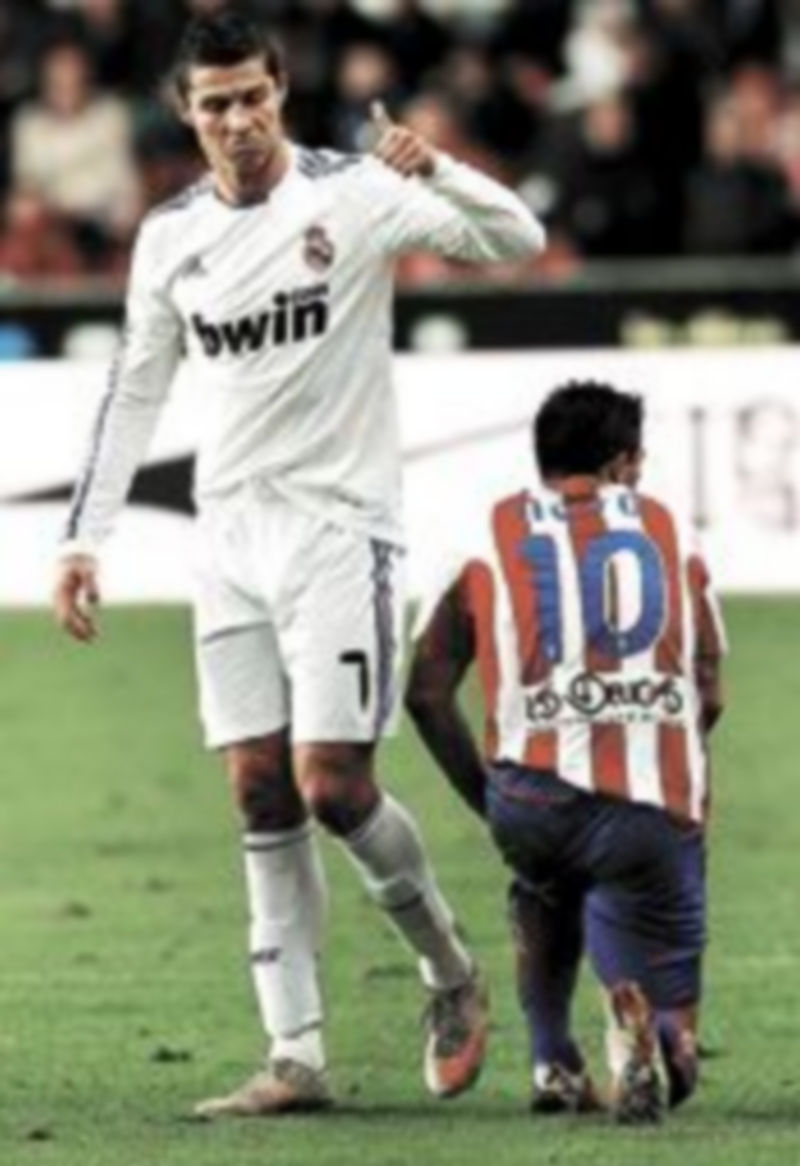 La actitud de Cristiano Ronaldo no gustó al Sporting. / EFE