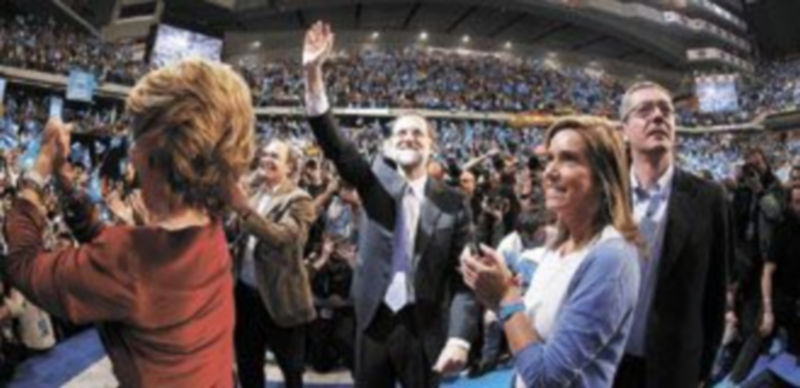 Mariano Rajoy cerró campaña en Madrid acompañado