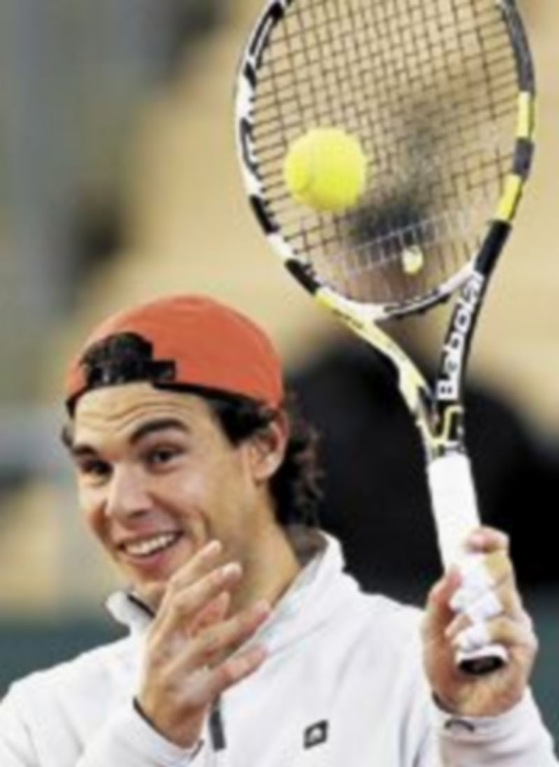 El jugador de Manacor sonrió ayer en Sevilla. /Efe
