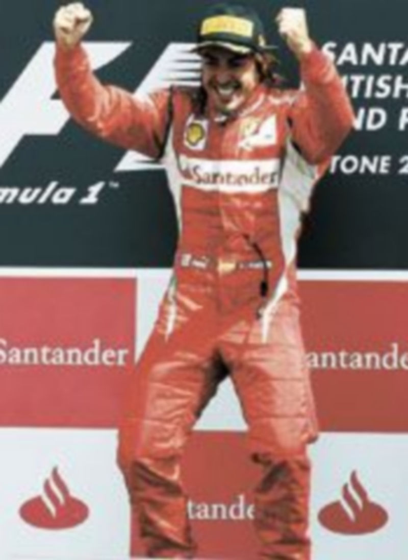 La única victoria de Alonso este año fue en Silverstone. / Efe