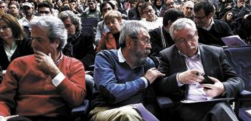 Cándido Méndez (c) e Ignacio Fernández Toxo (d)