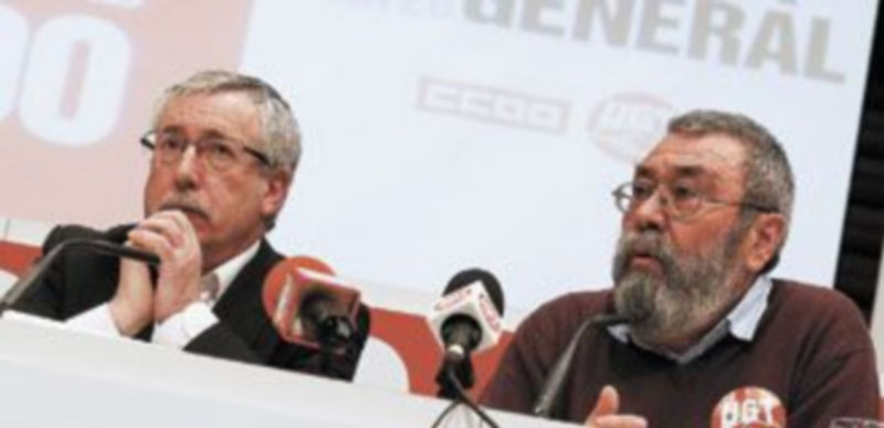 Los secretarios generales de CCOO y UGT